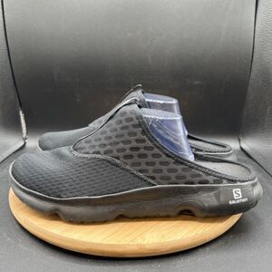 Salomon Reelax Slide 5.0 Men's Size 13 Sandals Black 412782 Comfort Lifestyle